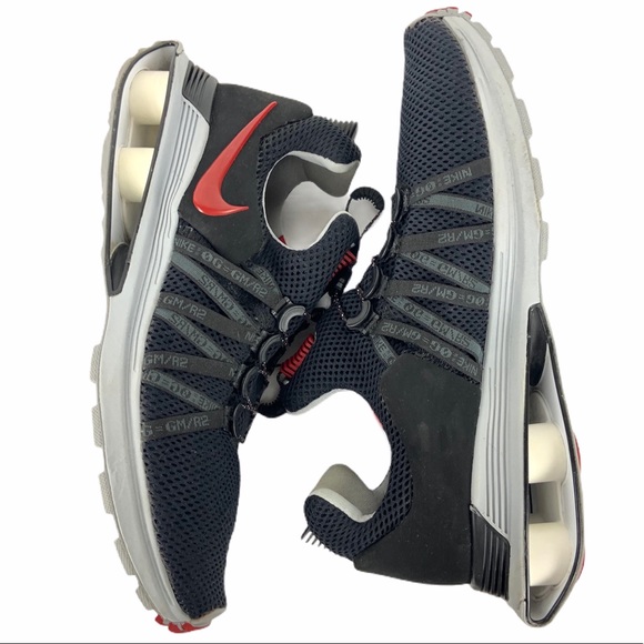 Nike Shox Gravity Running Shoe 12 Black Red Gray - Picture 7 of 15